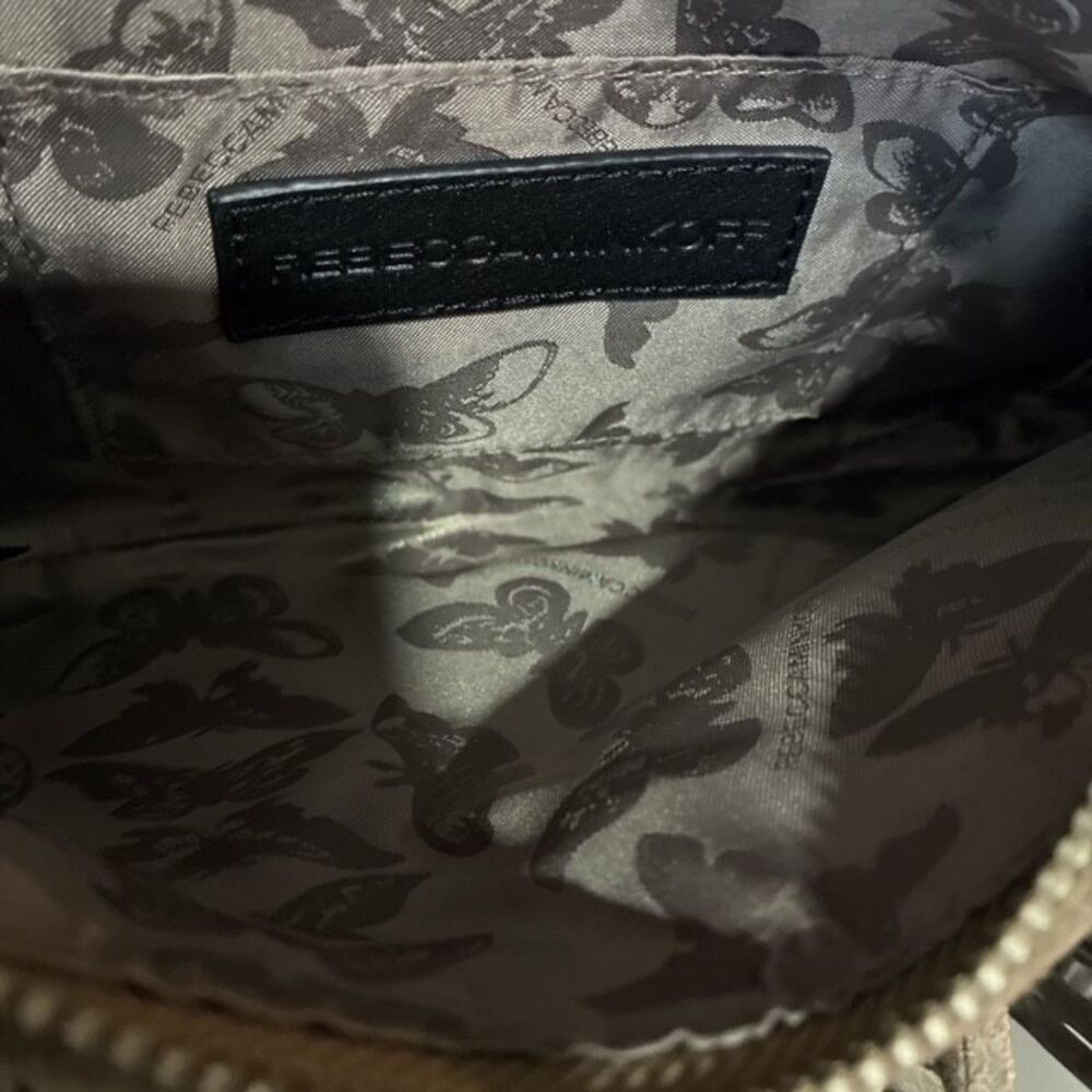 Rebecca Minkoff Finn Fringe Suede Crossbody Bag Khaki Olive EUC Boho Festival - Picture 4 of 4